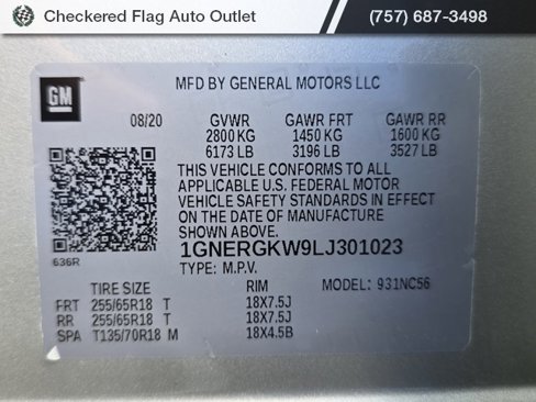 Used 2020 Chevrolet Traverse LT image 50