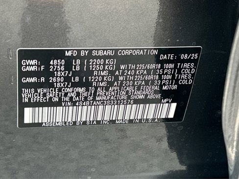 New 2025 Subaru Outback Limited image 17
