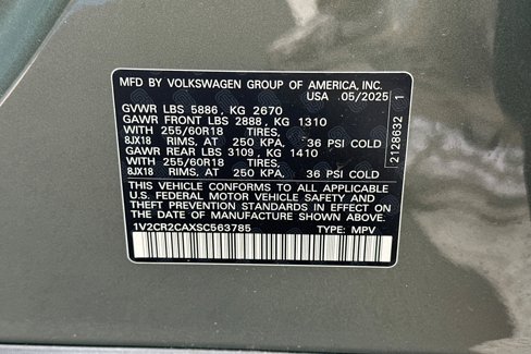 New 2025 Volkswagen Atlas Peak Edition SE image 25