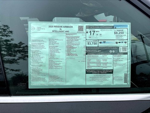 New 2025 Nissan Armada SL w/ Captain's Chari Seat Package image 18