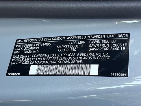 New 2026 Volvo XC90 B6 Plus w/ Protection Package Premier image 36