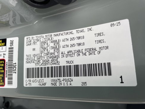New 2026 Toyota Tundra SR5 image 21