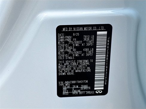 New 2026 INFINITI QX80 Luxe w/ Cargo Package image 36