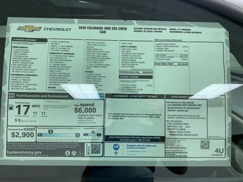New 2026 Chevrolet Colorado ZR2 w/ Technology Package image 73