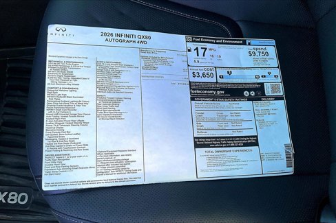 New 2026 INFINITI QX80 Autograph w/ Premium Cargo Package image 27