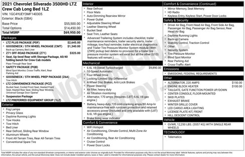 Used 2021 Chevrolet Silverado 3500 LTZ w/ LTZ Plus Package image 25