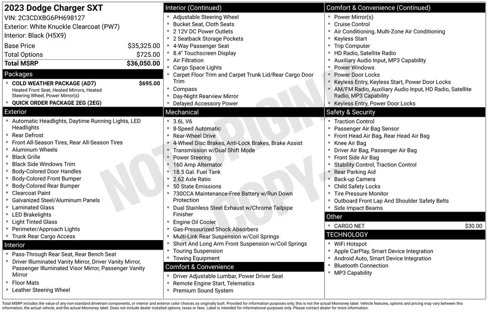 New 2023 Dodge Charger SXT w/ Cold Weather Package image 31