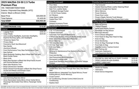 New 2025 MAZDA CX-50 2.5 Turbo w/ Cargo Package image 4