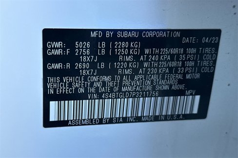 Certified 2023 Subaru Outback Onyx Edition XT image 35