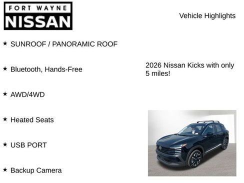 New 2026 Nissan Kicks SV w/ SV Premium Package image 7