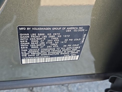 New 2025 Volkswagen Atlas Peak Edition SE image 35
