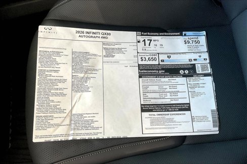 New 2026 INFINITI QX80 Autograph w/ Premium Cargo Package image 21