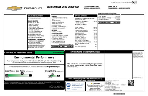Used 2024 Chevrolet Express 2500 w/ Driver Convenience Package image 10