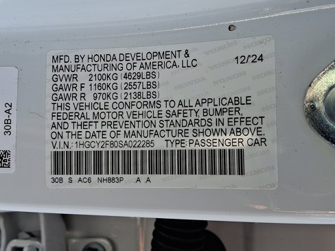 New 2025 Honda Accord Touring image 10