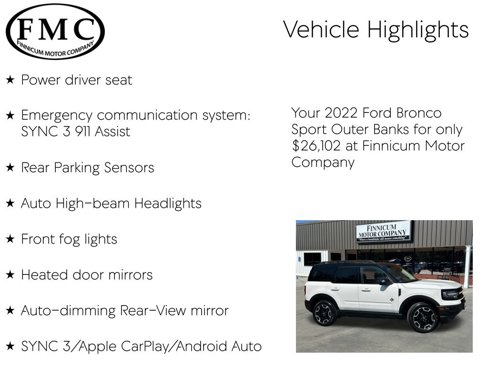 Used 2022 Ford Bronco Sport Outer Banks image 16