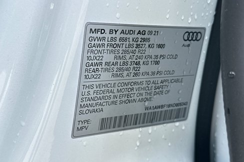 Used 2022 Audi SQ8 Premium Plus w/ Towing Package image 35