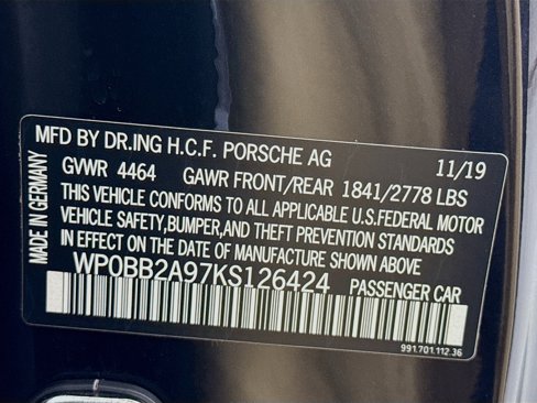 Certified 2019 Porsche 911 Targa 4S image 28