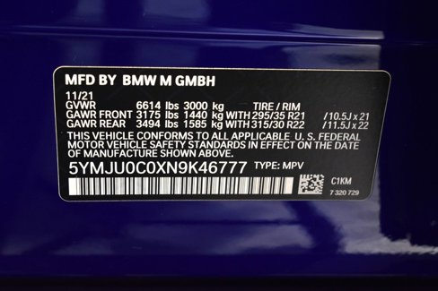 Used 2022 BMW X5 M w/ Executive Package image 41