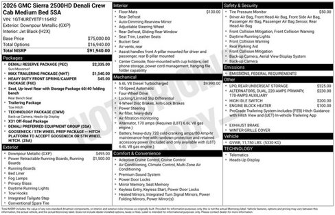 New 2026 GMC Sierra 2500 Denali w/ Denali Reserve Package image 7
