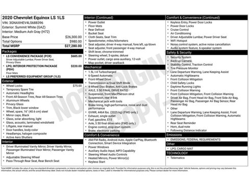 Used 2020 Chevrolet Equinox LS w/ LS Convenience Package image 39