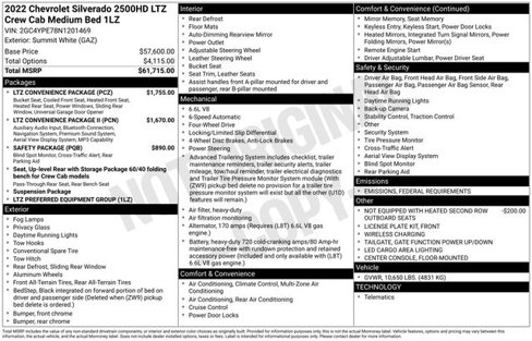 Used 2022 Chevrolet Silverado 2500 LTZ w/ LTZ Convenience Package image 7