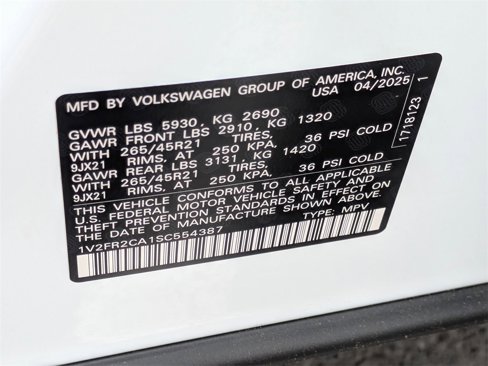New 2025 Volkswagen Atlas SEL Premium R-Line image 40