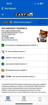 Used 2022 Chevrolet Traverse LS image 2