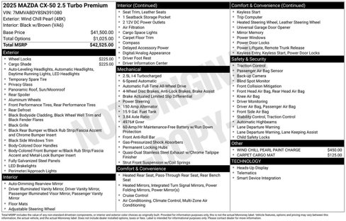 New 2025 MAZDA CX-50 AWD 2.5 Turbo w/ Premium Pkg image 4