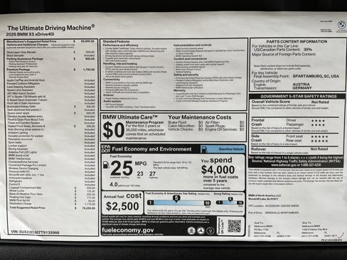 New 2026 BMW X5 xDrive40i w/ Premium Package image 37