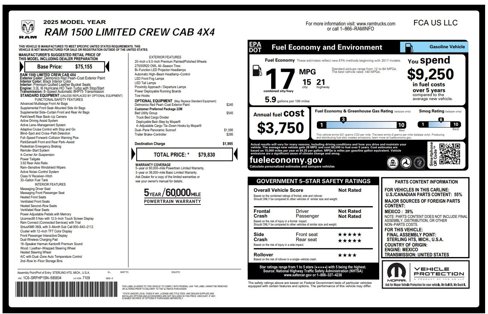 Used 2025 RAM 1500 Limited w/ Bed Utility Group image 30