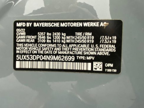 Used 2022 BMW X3 xDrive30i w/ M Sport Package 2 image 58