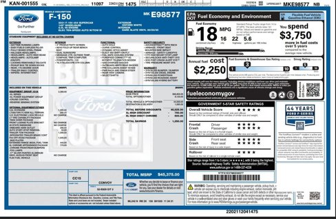 Used 2021 Ford F150 XL w/ Equipment Group 101A High image 35
