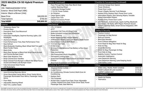 New 2025 MAZDA CX-50 2.5 Hybrid w/ Premium Plus Pkg image 4