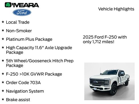 Used 2025 Ford F250 Platinum w/ Platinum Plus Package image 8