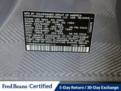 Used 2022 Volkswagen Atlas Cross Sport SE image 32