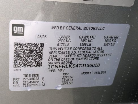 New 2026 Chevrolet Traverse RS w/ LPO, Floor Liner Package image 34
