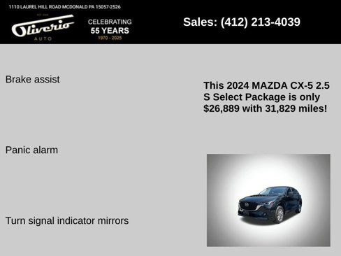 Used 2024 MAZDA CX-5 AWD 2.5 S w/ Select Package image 5