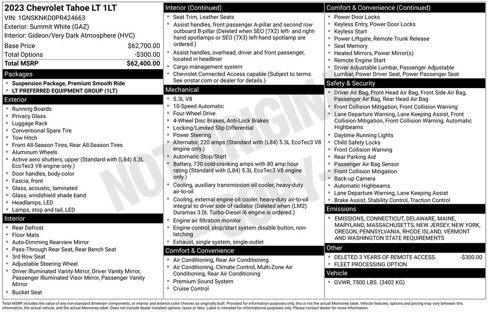 Certified 2023 Chevrolet Tahoe LT image 13
