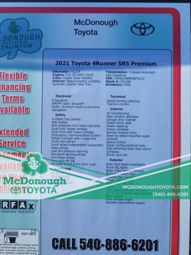 Certified 2021 Toyota 4Runner SR5 Premium image 16
