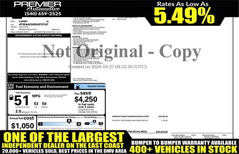 Used 2025 Toyota Camry LE image 2