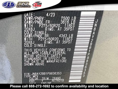 Used 2023 Nissan Armada SL w/ Midnight Edition Package image 24