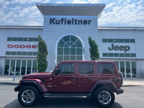 Used 2022 Jeep Wrangler Unlimited Sahara w/ LED Lighting Group image 1
