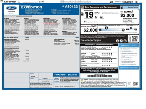Used 2019 Ford Expedition Limited w/ Equipment Group 302A image 47