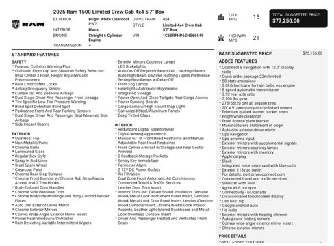 Used 2025 RAM 1500 Limited image 52