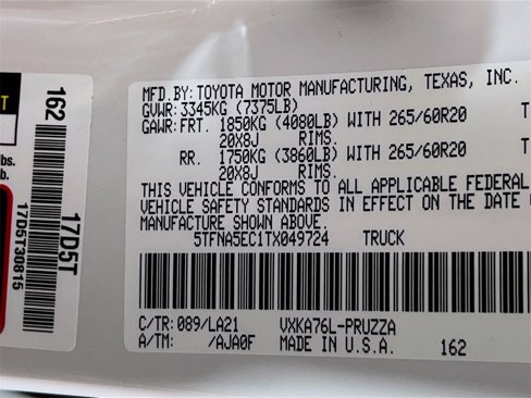 New 2026 Toyota Tundra Platinum image 24