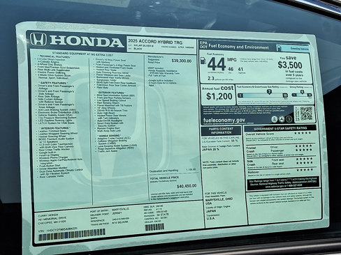 New 2025 Honda Accord Touring image 11