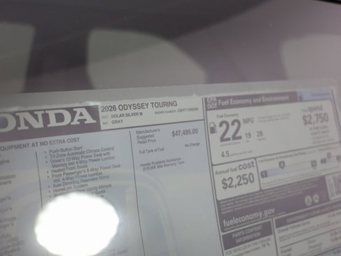 New 2026 Honda Odyssey Touring image 30