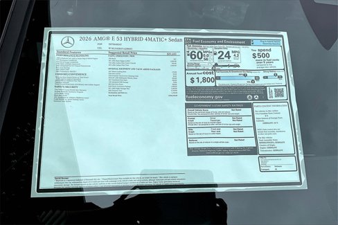 New 2026 Mercedes-Benz E 53 AMG e 4MATIC Sedan image 14