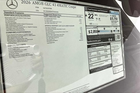 New 2026 Mercedes-Benz GLC 43 AMG 4MATIC Coupe image 17