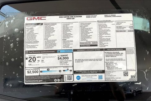 New 2026 GMC Canyon Elevation w/ Convenience Package image 14